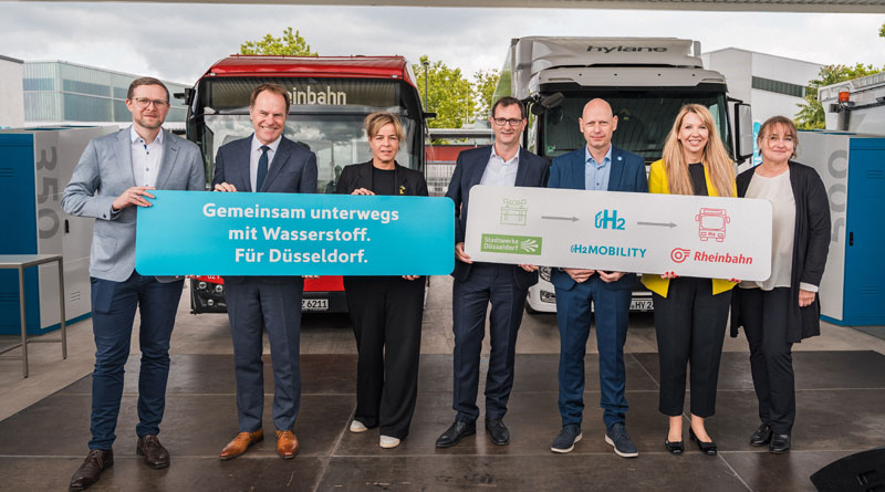 Leistungsstärkste Wasserstofftankstelle Europas am Höherweg in Düsseldorf-Flingern